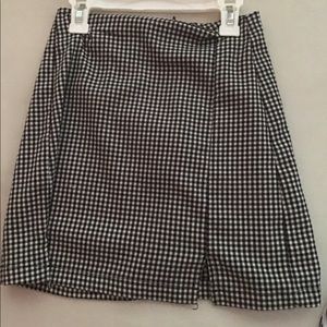 Checkered brandy skirt